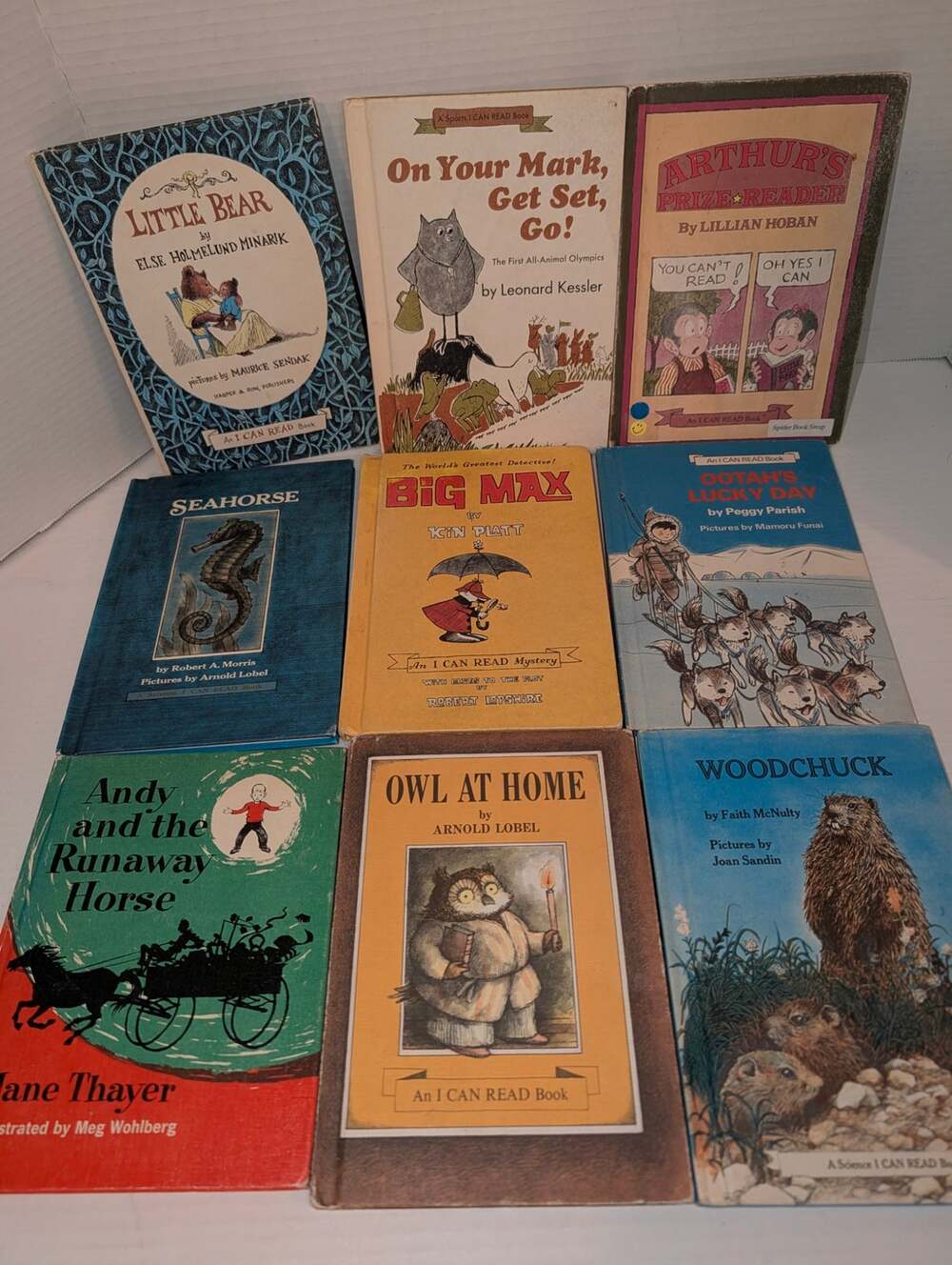 Lot of 9 Vintage 1960's - 70's I Can Read Children's Books Harper & Row Readers